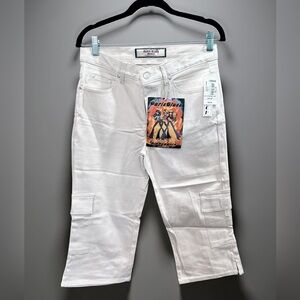 Paris Blues Off-White Denim Capri Pants